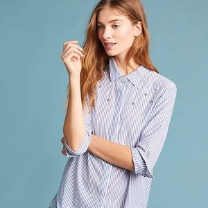 Anthropologie Rails Pearl Buttondown